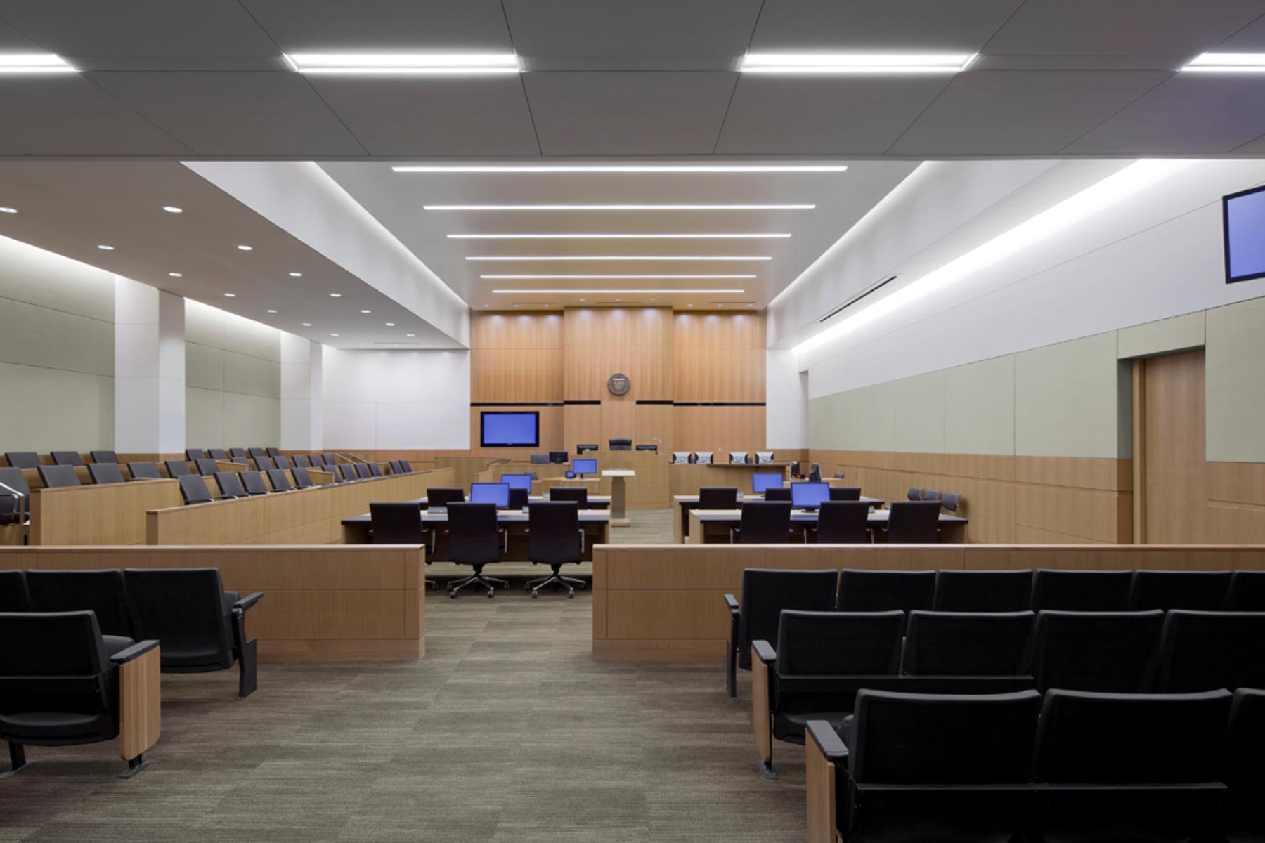 Maricopa County Court Tower Ryan Companies   Maricopa County Court Center Courtroom 